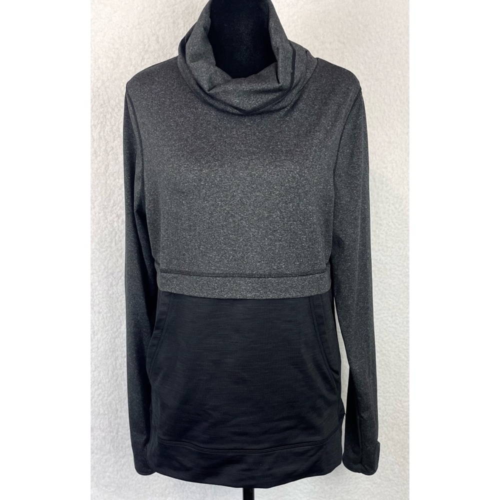 COTTON ON BODY • Black/Grey Pullover Cowl-neck Athletic Sweater, M - Picture 2 of 14